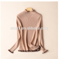 PK18ST019 100% cashmere cable knit exquisite camel woman sweater jumper